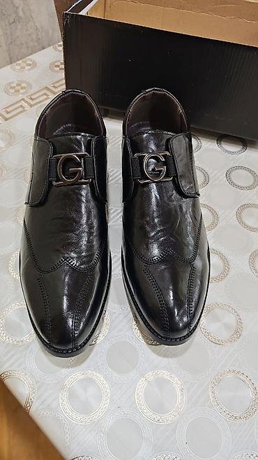 Ayaqqabılar: Kişi klassik ayaqqabıları - Rəng: qara - Model: monk-strap üslubunda — 2