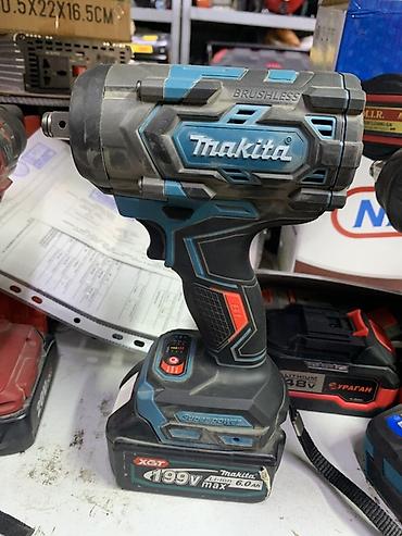 Крепежные инструменты: Аккумуляторный ударный гайковерт Makita (бесщеточный) Характеристики — 1