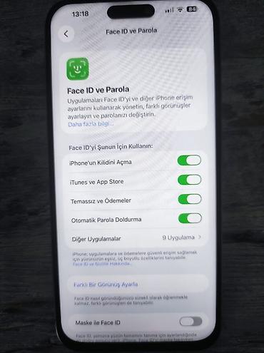 Apple iPhone: IPhone 15 Pro Max, 256 GB, Natural Titanium, Face ID — 9