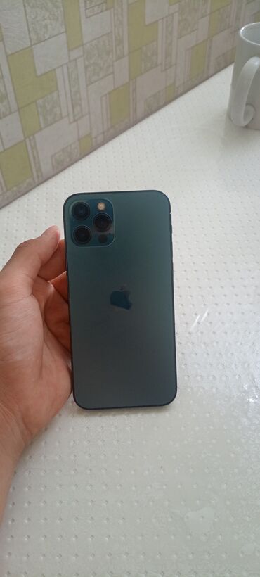 Apple iPhone: IPhone 12 Pro, Б/у, 128 ГБ, Blue Titanium, Чехол, 100 %