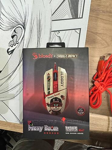 hamster kombat: Игровая проводная мышь Bloody x Savage Impact Proxy Boom (WE3 Max RGB — 2