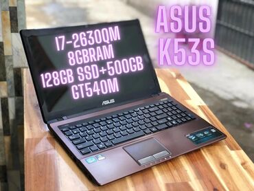Ноутбуки и нетбуки: Ноутбук, Asus, 8 ГБ ОЗУ, Intel Core i7, 15.6 ", Б/у, Для работы, учебы, память HDD + SSD