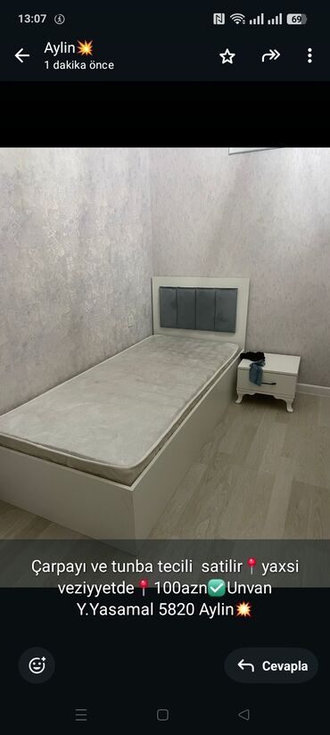 Alətlər: Təknəfərlik çarpayı