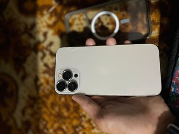 головной микрофон: IPhone 13 Pro Max, Б/у, 128 ГБ, Золотой, Чехол, 86 %