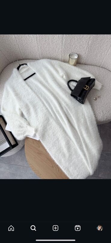 бордовая водолазка: Кардиган, Трикотаж, Узун модель, Күз-жаз, Көлөмдүү модель