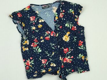 bluzki hiszpanki w kwiaty allegro: Top Bershka, XS, stan - Bardzo dobry