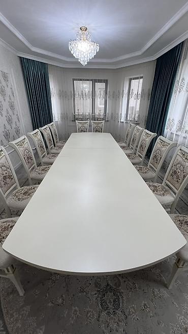 study table: Стол и стул для зала, Б/у, Самовывоз, цвет - Бежевый — 8