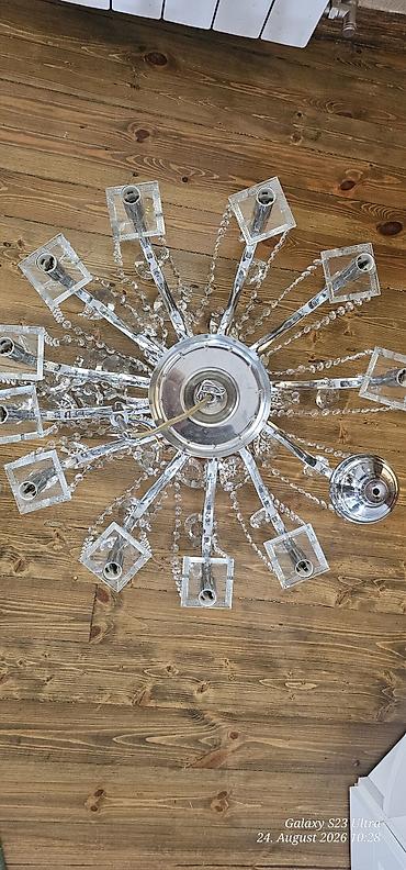 lüstur altı: Çılçıraq, 10 və daha çox lampa, Xrustal — 3
