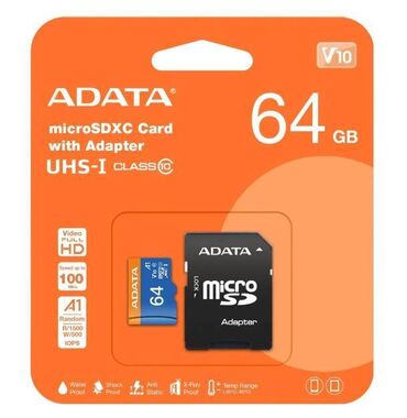 флешка для ноутбука: Карта памяти microSDXC ADATA, 64GB Характеристики: Тип карты