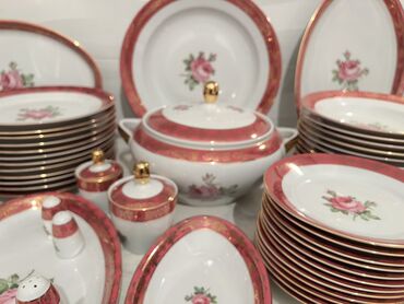 Tava-qazan: Nahar dəsti, rəng - Ağ, Farfor