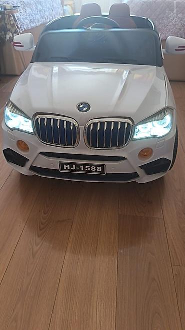 Детские электрокары: Uşaq üçün avtomobil – BMW üslublu, nömrə HJ-1588, arxa hissədə “X5 M” — 1
