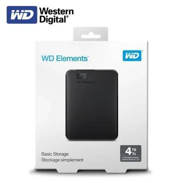 Жесткие диски, переносные винчестеры: Накопитель, Новый, Western Digital (WD), HDD, 4 ТБ, 2.5", Для ноутбука