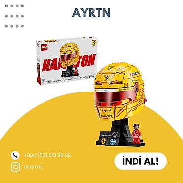 oyuncaq helikopter: LEGO Scuderia Ferrari HP “Lewis Hamilton Helmet” model dəsti - 884 — 1