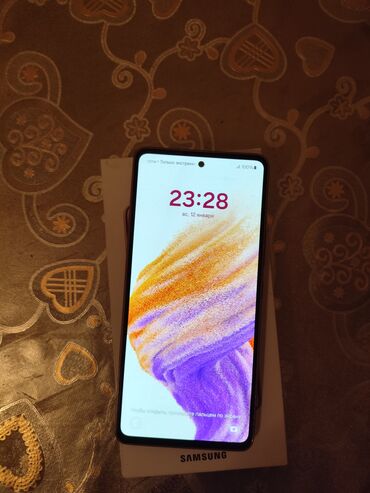 Samsung: Samsung Galaxy A53 5G, 256 GB, rəng - Çəhrayı, Düyməli, Barmaq izi, İki sim kartlı