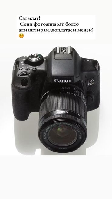 объектив кенон: Фотоаппарат Canon EOS 750D представляет собой цифровую зеркальную