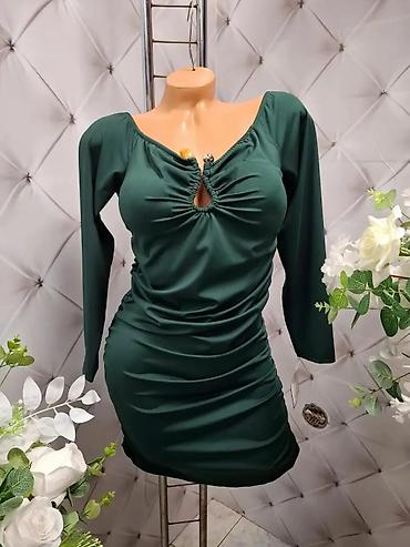 Haljine: Elegantne ženske haljine – večernji modeli sa dugim rukavima - — 9