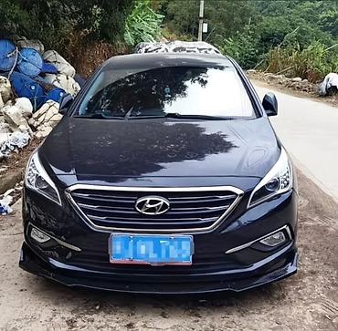 Обвес: Передний спойлер-юбка (лип-спойлер) для бампера Hyundai Sonata 7 — 2