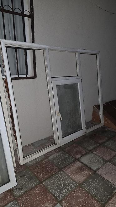 aluminium qapi pencere: İşlənmiş İkiqat şüşə paketi Plastik pəncərə, Еni: 177 sm, Uzunluğu: 177 sm — 6