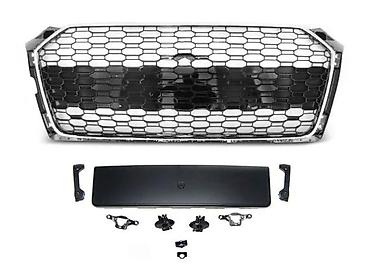 RS RS5 GRILL MASKA AUDI A5 (9) - CRNA / HROM | RS5 RS - Look Prednja