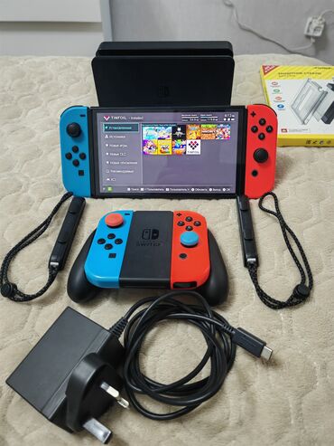 пассивное сетевое оборудование planet: Продается чипованный Nintendo Switch OLED с картой памяти 256GB ✅