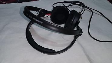 наушниктер: Зымдуу кулакка кийилме кулакчындар, Sennheiser, Жаңы, түсү - Кара — 8