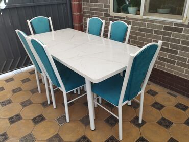 Кухонные столы и стулья: Кухонный стол и стул, Новый, Самовывоз, Платная доставка, цвет - Белый — 10