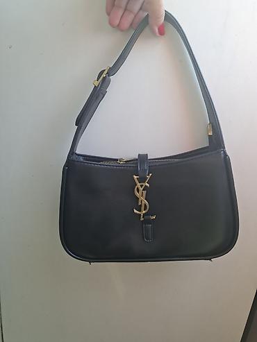 Qara çiyin çantası – YSL loqolu - Rəng: klassik qara - Material lalafo.az -da Qara çiyin çantası – YSL loqolu - Rəng: klassik qara - Material