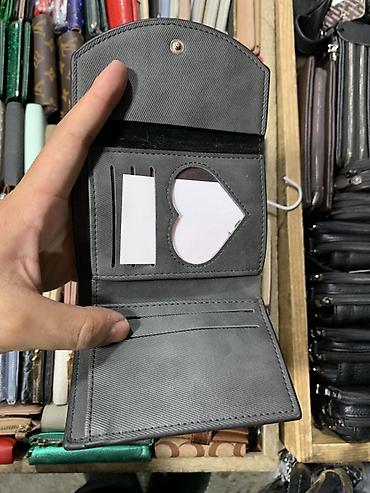 Капчыктар, портмоне: Кошелек Ya Mei collection, компактный серо‑графитовый. - Формат — 2