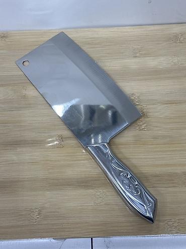 Китайский кухонный топорик (cleaver) из нержавеющей стали. - Широкое