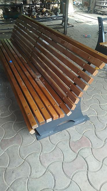 лавочки: Скамейка Металл, Со спинкой, Без крыши — 3