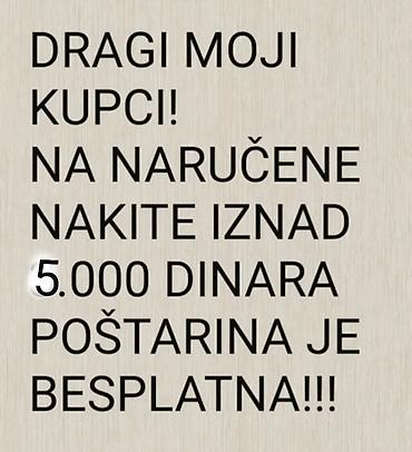 dior narukvice: Akcija na nakit: za sve porudžbine iznosa iznad 5.000 Dinara poštarina — 1