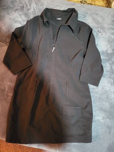 ženske pamučne majice dugih rukava: L (EU 40), XL (EU 42), bоја - Braon, Drugi stil, Dugih rukava