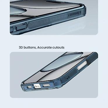 Maske i futrole za telefone: Maska Nillkin Nature Pro Magnetic za iPhone 16 Pro Max 6.9 plava. Uz — 14