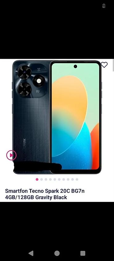 komputer ucun ekran sekilleri yukle: Tecno Spark 20C, 128 GB, rəng - Qara, Sənədlərlə — 1