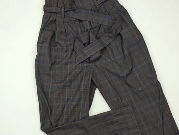 spódnice w kratę czarno białą: Material trousers, H&M, S (EU 36), condition - Very good