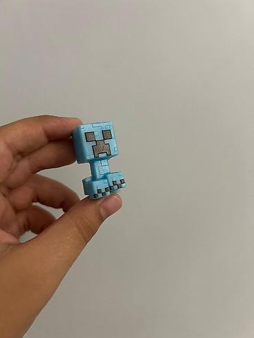 stitch oyuncaq: Mini fiqur – mavi rəngli, Minecraft üslubunda “Creeper” obrazından — 1
