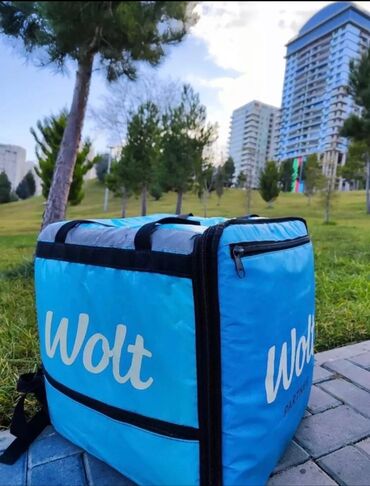 wolt cantalar: Wolt çantası təp təzədir,7/24 vatsapda yaza bilərsiniz, çatdırılma var