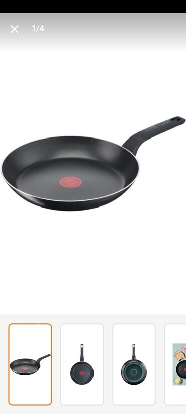 tefal tavalar: Tava, rəng - Qara, 30 sm, Tefal, Fransa