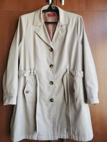 белые блузки больших размеров: Плащ, Тренчкот, 7XL (EU 54)