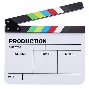 asus baki: Klapper Film Lövhəsi – Ağ Rəng (Clapperboard) Peşəkar video və kino — 1