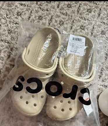 джиббитсы: Сабо, 34, 35, Crocs, Новый, цвет - Бежевый — 1