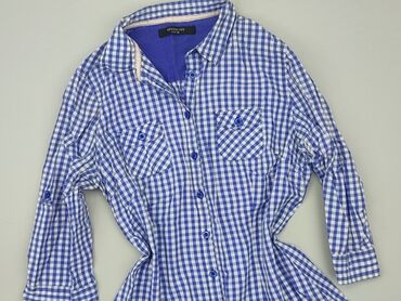 niebieska bluzki z krótkim rękawem: Shirt, Reserved, S (EU 36), condition - Good