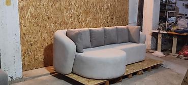 balaca stul: Modern yumşaq mebel – çevrilən divan və taxta karkaslı çarpayı Divan — 6