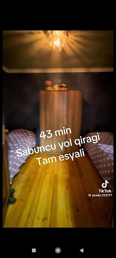 kiraye ev sabunçu: Sabunçu rayonunda, yol qırağında yerləşən, Tecili satilir koçle — 5