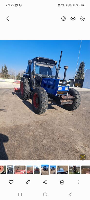 Yağlar və avtokimyəvi maddələr: Traktor New Holland 110.90, 2002 il, 110 at gücü, motor 6 l, İşlənmiş