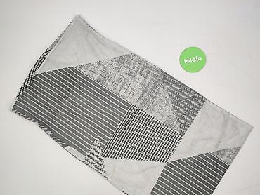 madonna poznań: Chusta/apaszka unisex w odcieniach szarości i bieli, w patchworkowy — 3