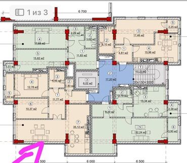 Продажа квартир: 3 комнаты, 80 м², Элитка, 8 этаж, ПСО (под самоотделку)