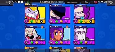 Digər: Brawl Stars oyun hesabı - Kupa: 13,158 - Profil nişanı: Green Meg — 12