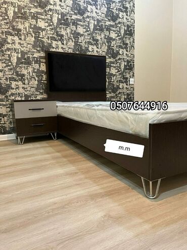 Çarpayılar: Yeni, Təknəfərlik çarpayı, Bazalı, Matras ilə, Siyirməsiz, Azərbaycan — 3