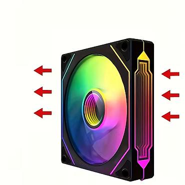 kvm switch: Вентилятор для охлаждения компьютера с ARGB зеркальной подсветкой, 120 — 2